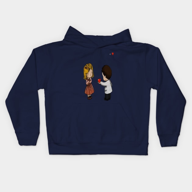 Gamers Love Kids Hoodie by eufritz